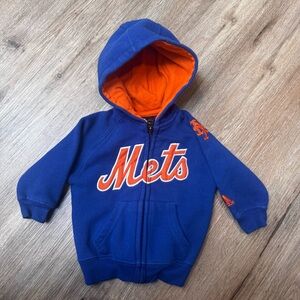 Adidas NY Mets Baseball Zip Up Hoodie 6/9 M